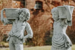 Gartendekoparadies Figures & Statues|Jardinières-Garçon et fille comme piliers de plantation