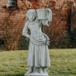 Gartendekoparadies Figures & Statues|Jardinières-Garçon et fille comme piliers de plantation