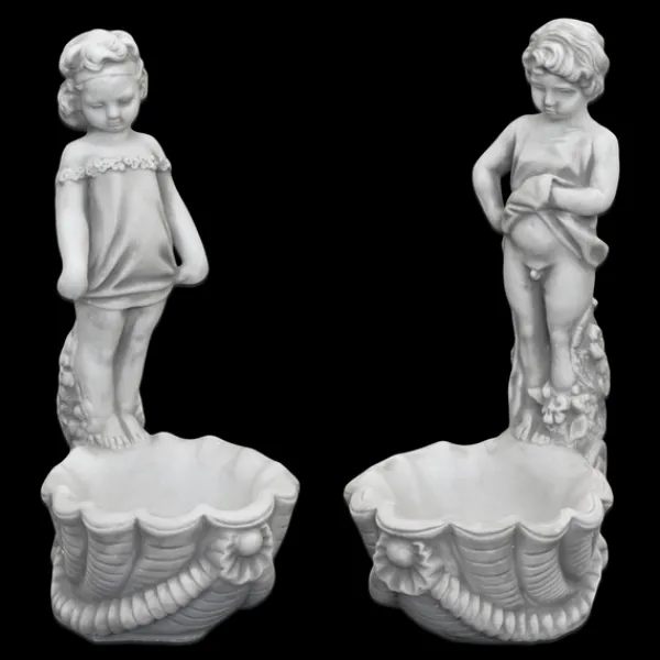 Gartendekoparadies Belle|Figures & Statues-Garçon et fille comme planteurs