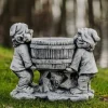 Gartendekoparadies Gnome-Gnome drôle avec jardinière