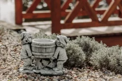 Gartendekoparadies Gnome-Gnome drôle avec jardinière