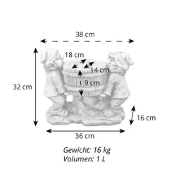 Gartendekoparadies Gnome-Gnome drôle avec jardinière