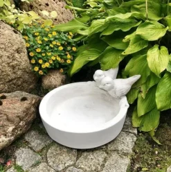 Gartendekoparadies Belle|Animaux-Grand abreuvoir avec deux oiseaux