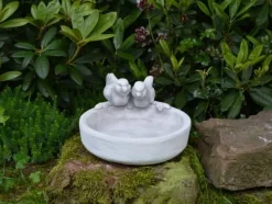 Gartendekoparadies Belle|Animaux-Grand abreuvoir avec deux oiseaux