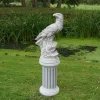 Gartendekoparadies Animaux-Grand aigle sur socle rond