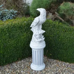 Gartendekoparadies Animaux-Grand aigle sur socle rond