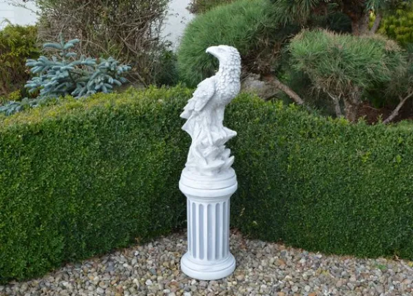 Gartendekoparadies Animaux-Grand aigle sur socle rond