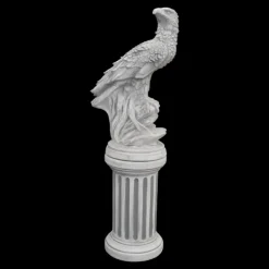 Gartendekoparadies Animaux-Grand aigle sur socle rond