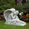 Gartendekoparadies Enfants & Anges-Grand ange sur un piédestal