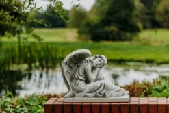 Gartendekoparadies Enfants & Anges-Grand ange sur un piédestal