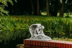 Gartendekoparadies Enfants & Anges-Grand ange sur un piédestal