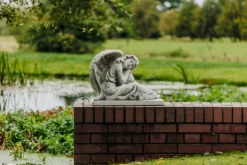 Gartendekoparadies Enfants & Anges-Grand ange sur un piédestal