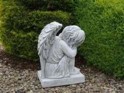 Gartendekoparadies Enfants & Anges-Grand ange sur une plaque de base