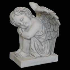Gartendekoparadies Enfants & Anges-Grand ange sur une plaque de base