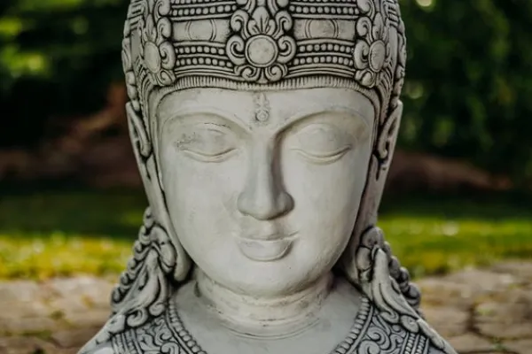 Gartendekoparadies Bouddhas-Grand buste de bouddha féminin