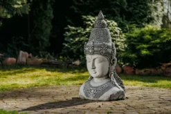 Gartendekoparadies Bouddhas-Grand buste de bouddha féminin