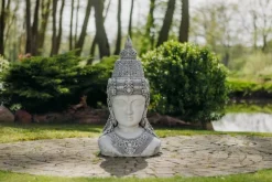 Gartendekoparadies Bouddhas-Grand buste de bouddha féminin