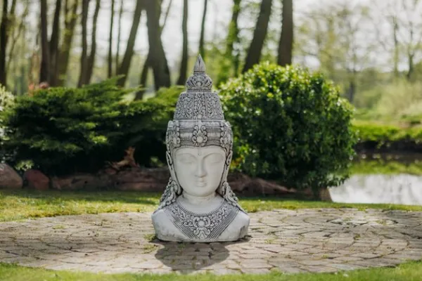 Gartendekoparadies Bouddhas-Grand buste de bouddha féminin