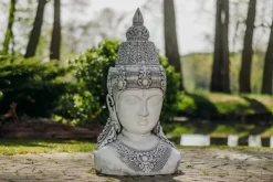 Gartendekoparadies Bouddhas-Grand buste de bouddha féminin