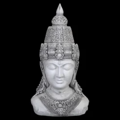 Gartendekoparadies Bouddhas-Grand buste de bouddha féminin
