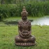 Gartendekoparadies Bouddhas-Grand garde du temple avec coloration exclusive