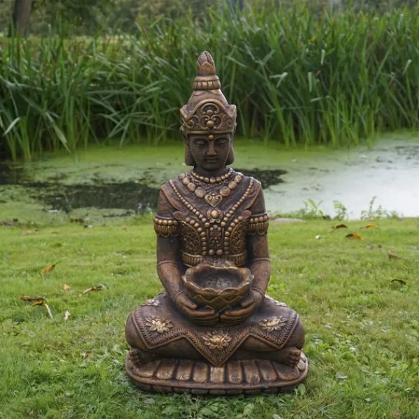 Gartendekoparadies Bouddhas-Grand garde du temple avec coloration exclusive