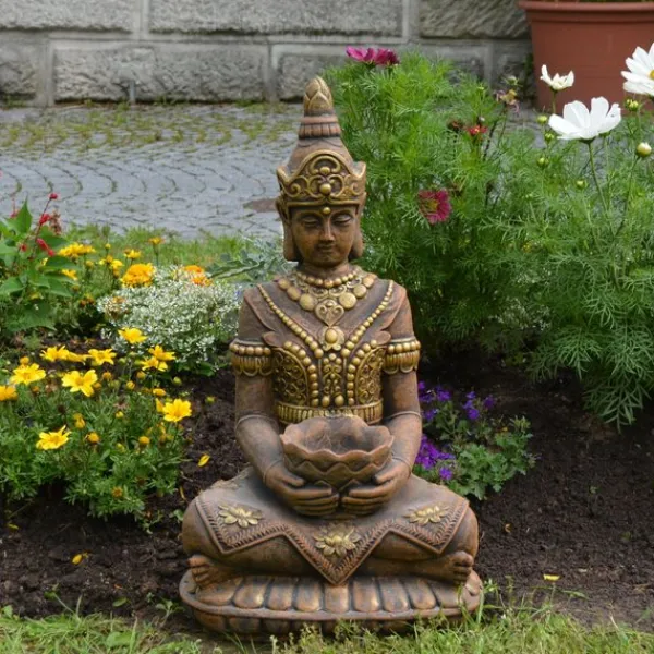 Gartendekoparadies Bouddhas-Grand garde du temple avec coloration exclusive