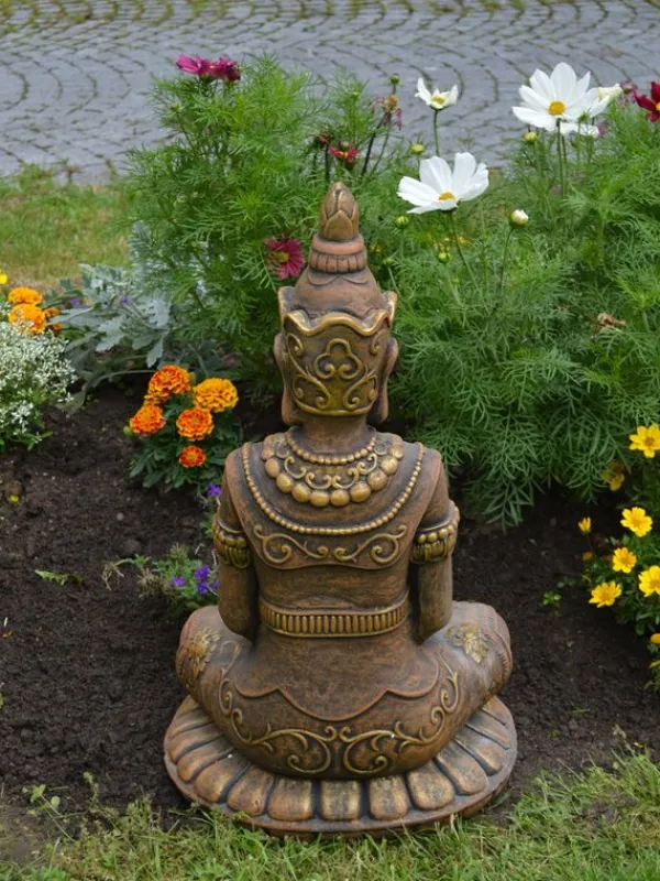 Gartendekoparadies Bouddhas-Grand garde du temple avec coloration exclusive