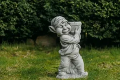 Gartendekoparadies Gnome-Grand gnome avec jardinière