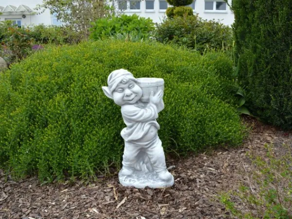 Gartendekoparadies Gnome-Grand gnome avec jardinière