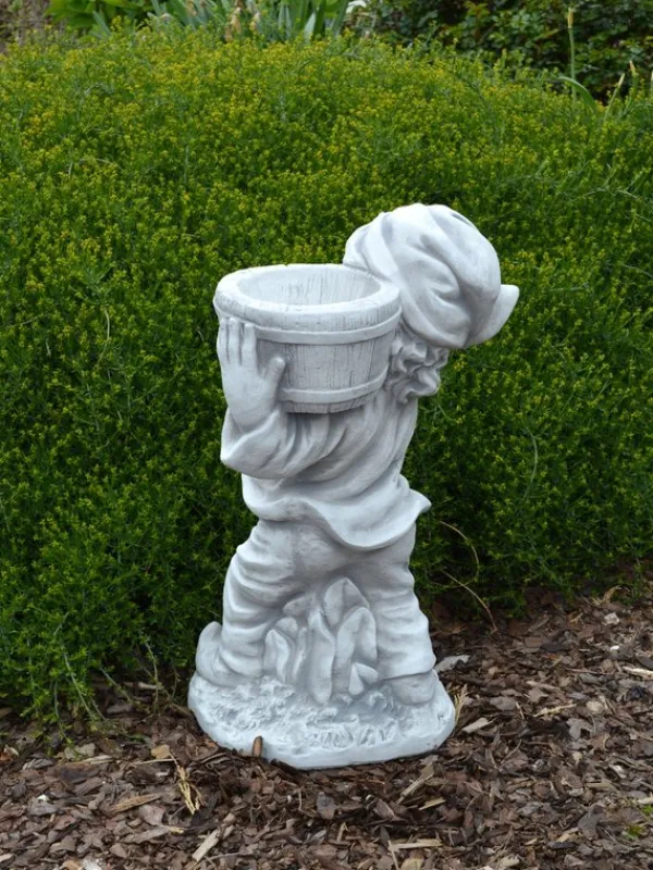 Gartendekoparadies Gnome-Grand gnome avec jardinière