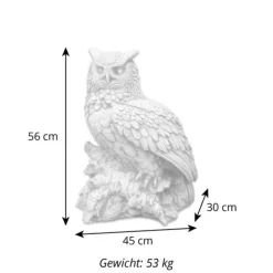Gartendekoparadies Animaux-Grand hibou sur une branche