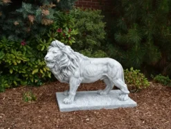 Gartendekoparadies Animaux-Grand lion : roi debout sur socle