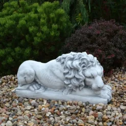 Gartendekoparadies Animaux-Grand lion couché