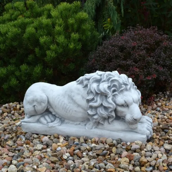 Gartendekoparadies Animaux-Grand lion couché