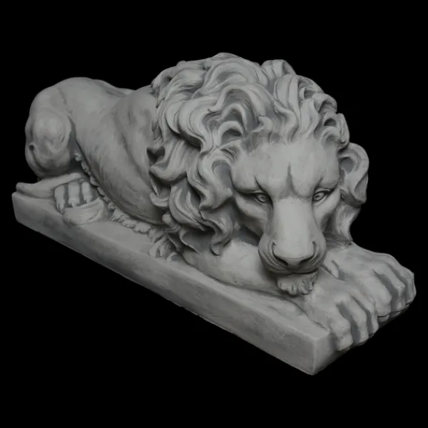 Gartendekoparadies Animaux-Grand lion couché