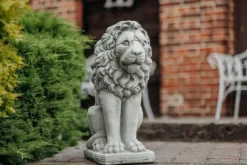 Gartendekoparadies Animaux-Grand lion face au milieu