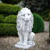 Gartendekoparadies Animaux-Grand lion Leo regardant droit