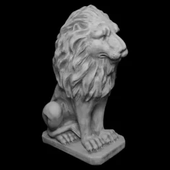 Gartendekoparadies Animaux-Grand lion Leo regardant droit