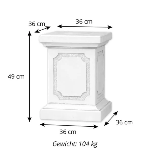 Gartendekoparadies Colonnes & Socles-Grand piédestal