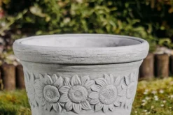 Gartendekoparadies Jardinières-Grand pot de fleurs avec motif tournesol
