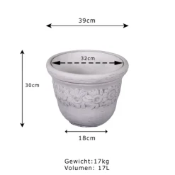 Gartendekoparadies Jardinières-Grand pot de fleurs avec motif tournesol