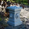 Gartendekoparadies Colonnes & Socles-Grand socle à tête de lion