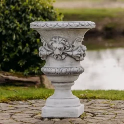 Gartendekoparadies Jardinières-Grand vase à plantes à tête de lion