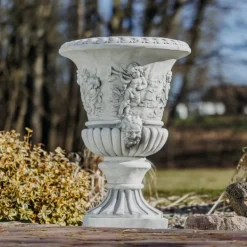 Gartendekoparadies Jardinières-Grand vase à plantes avec des anges