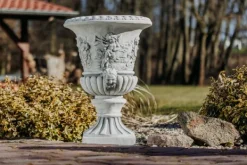 Gartendekoparadies Jardinières-Grand vase à plantes avec des anges