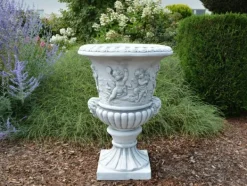 Gartendekoparadies Jardinières-Grand vase à plantes avec des anges
