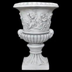 Gartendekoparadies Jardinières-Grand vase à plantes avec des anges