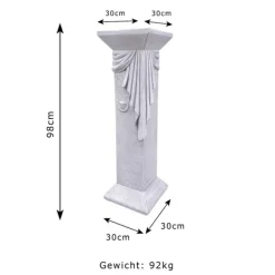 Gartendekoparadies Belle|Colonnes & Socles-Grande base 30 x 30 cm avec designer motif