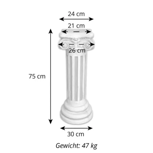 Gartendekoparadies Colonnes & Socles-Grande colonne grecque